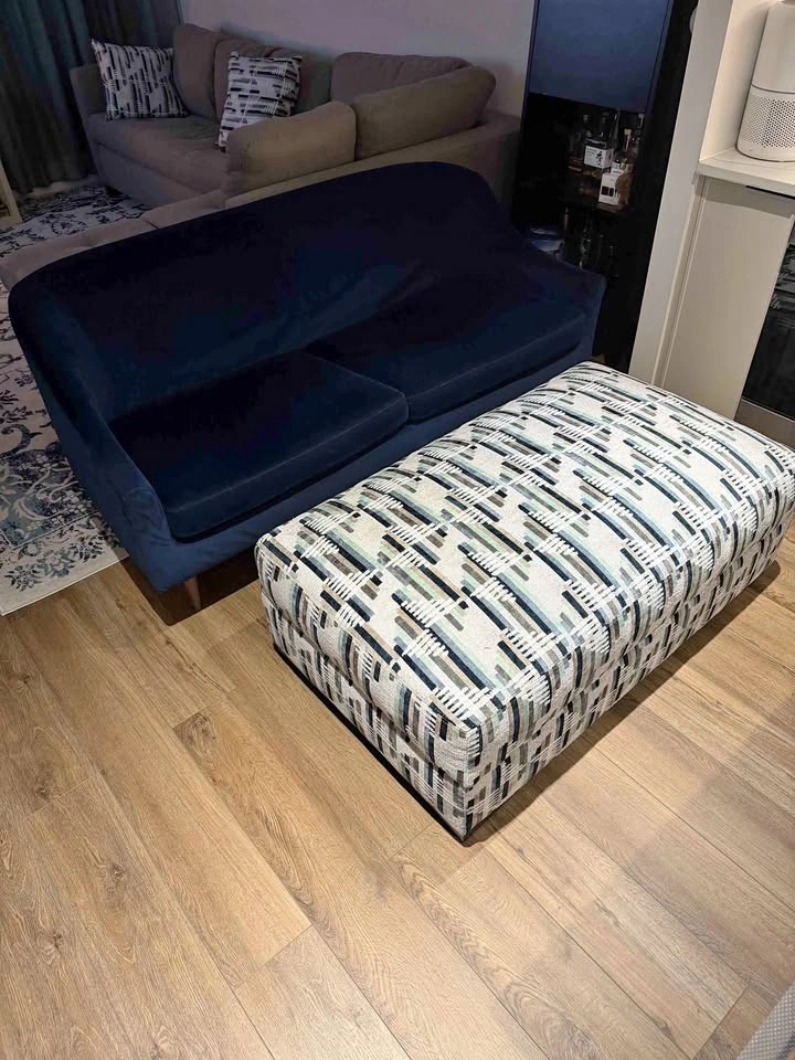 Dexter Storage Cocktail Ottoman w/Casters