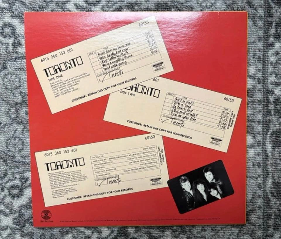 Get it on credit Vinyl LP TORONTO 1982 - photo 2