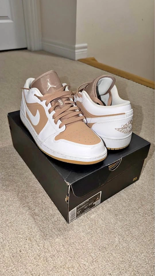 Air Jordan 1 Low "Hemp White" – Size 9.5 | OG Box