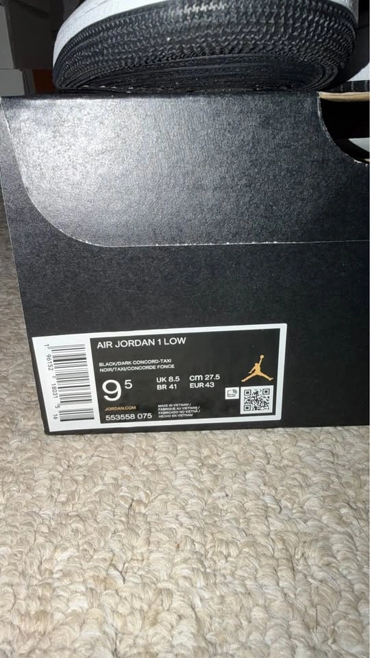 🔥 Air Jordan 1 Low “Dark Concord” – Size 9.5 | DS / Brand New - photo 2