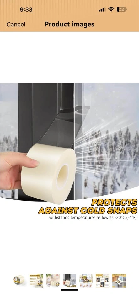 FIFIFO Weather Sealing Tape – Heavy Duty Transparent Draft & Win - photo 4