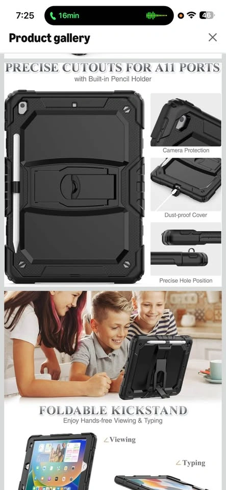 Heavy Duty Shockproof iPad Case - 10.2" (7th/8th/9th Gen) - photo 2