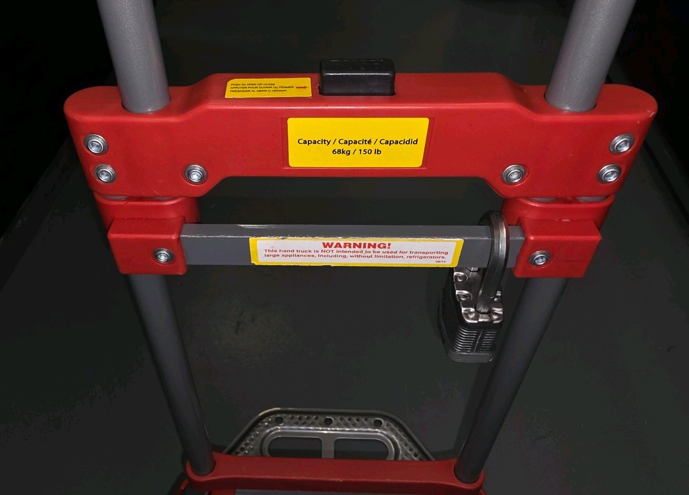 Milwaukee Folding Hand Truck Red Gray Portable Lightweight - photo 4