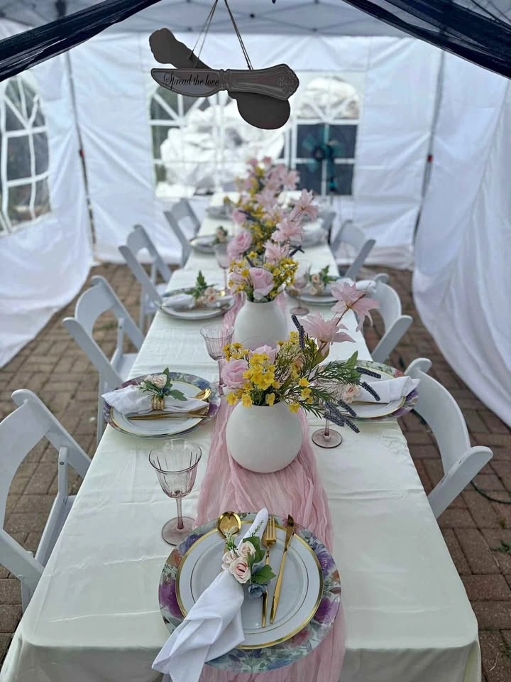 Table Arrangements Decor for Bridal Showers, Weddings, Engagemen