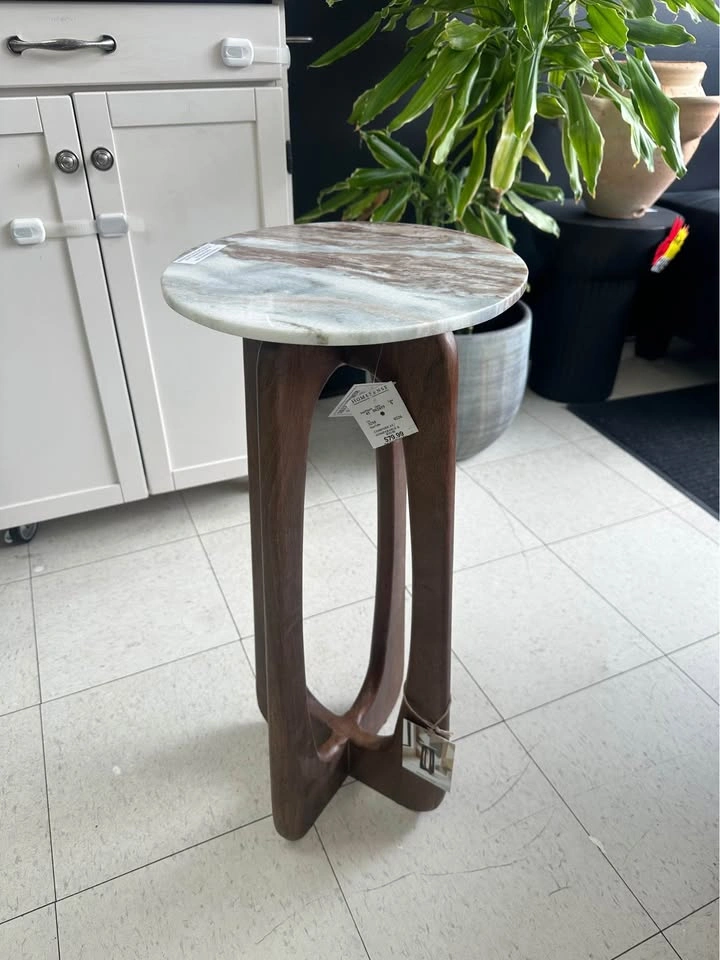 Homesense Marble Top Side Table - photo 2