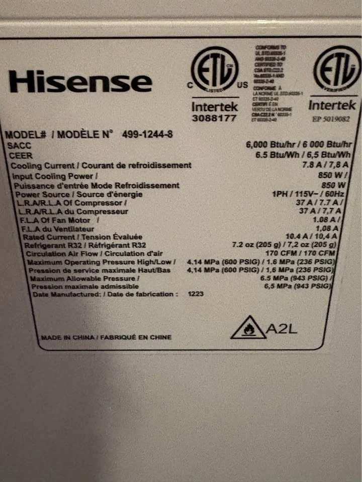 Portable Air Conditioner 6000 BTU - photo 2