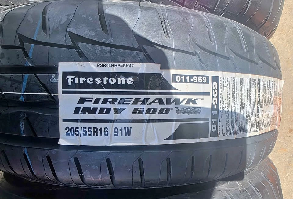 205/55R16 Firestone Indy500 SUMMER TIRES. BRAND NEW!