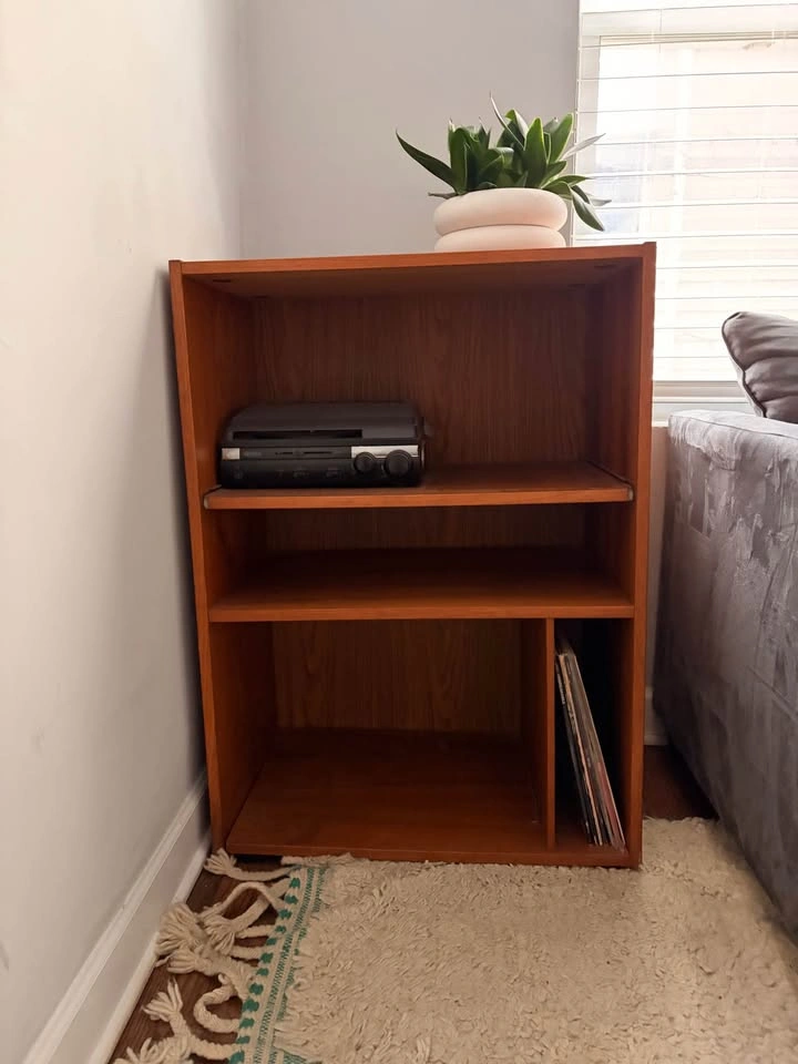 MCM Danish Teak Record Cabinet Stand - photo 4