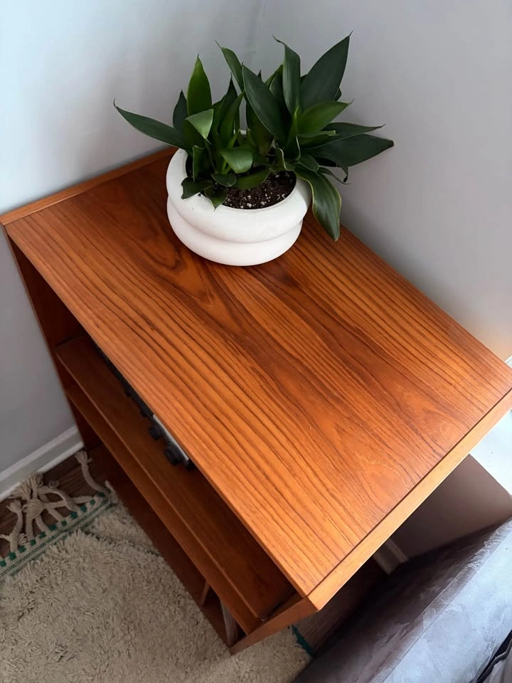 MCM Danish Teak Record Cabinet Stand - photo 5