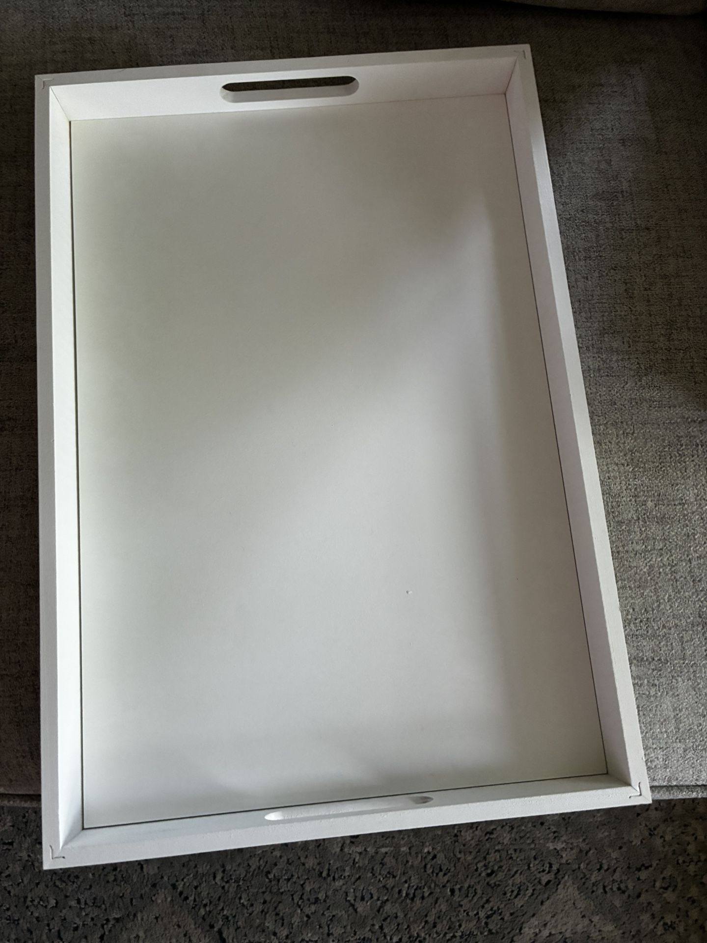White wooden Serving Tray Never Used - photo 2