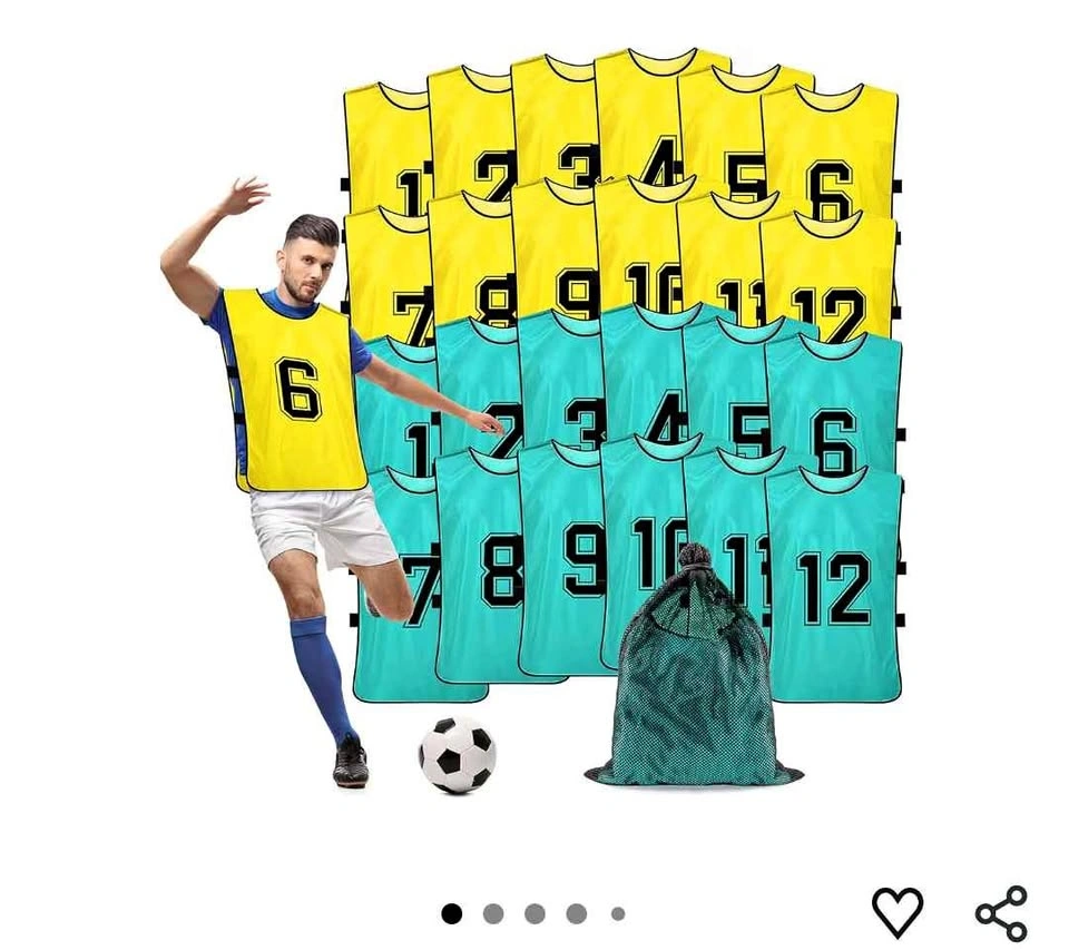 Sports jersey vests (23pcs)