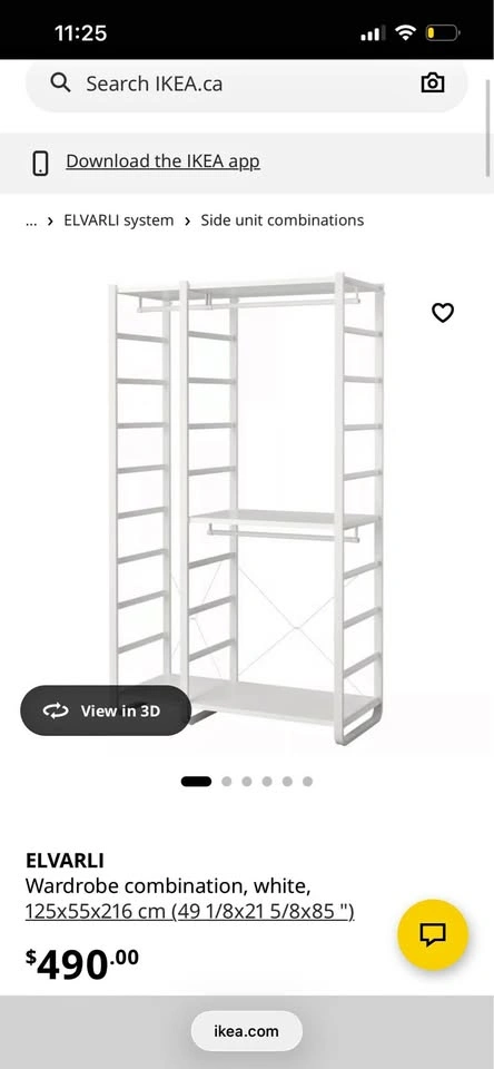 IKEA Elvarli Wardrobe Combination
