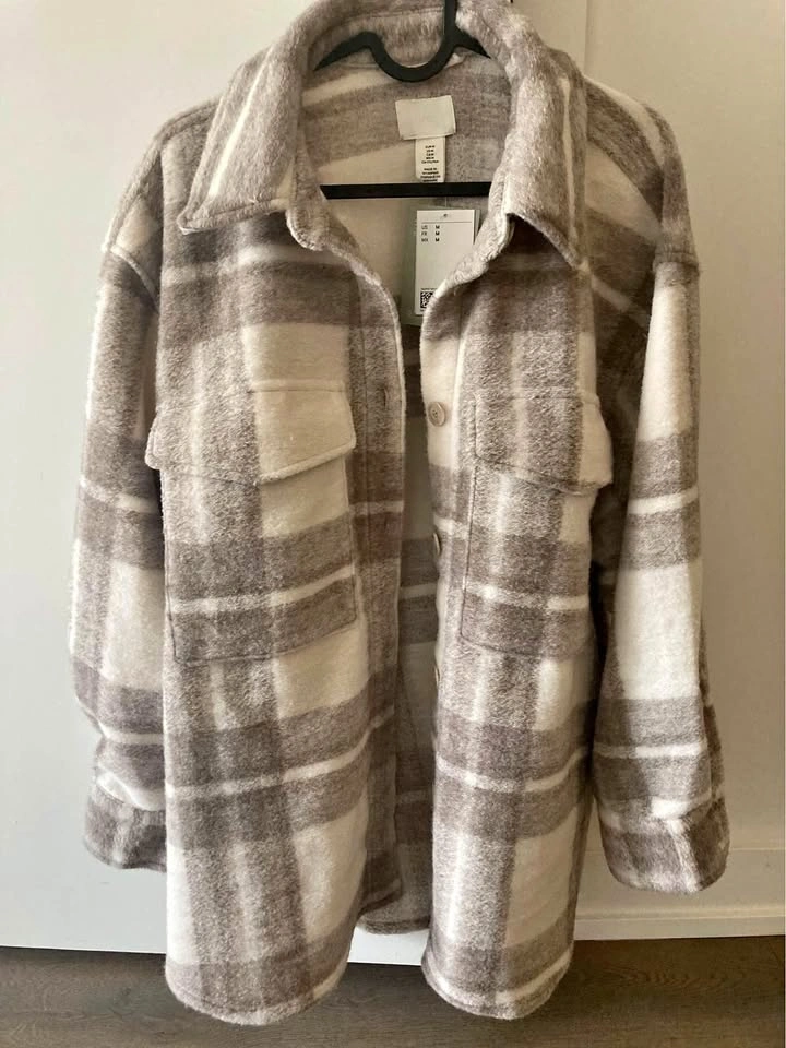 H&M Plaid Shacket - Size M