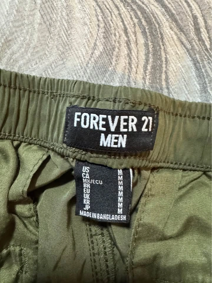 Forever 21 Men Olive Green Cargo Joggers Size M - photo 2