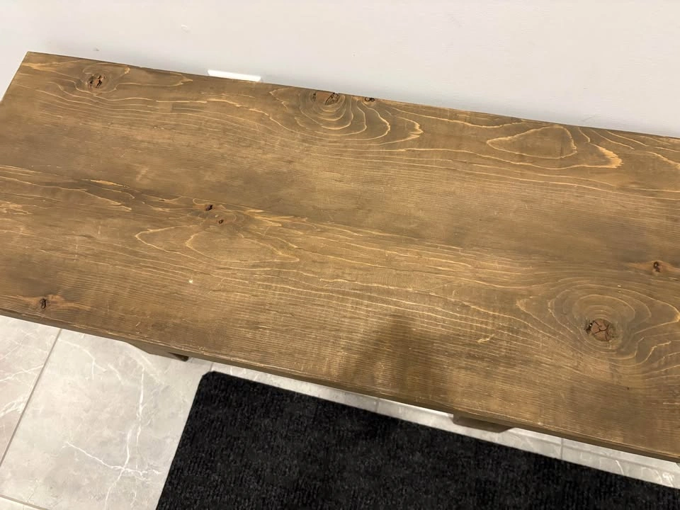 Handmade wooden custom bench - photo 2