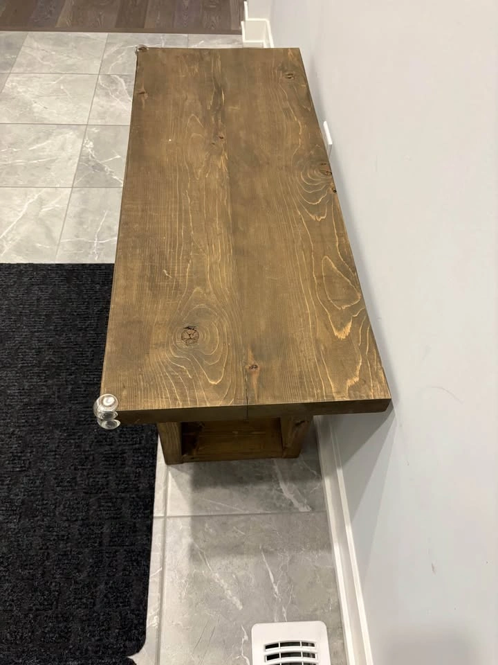 Handmade wooden custom bench - photo 3