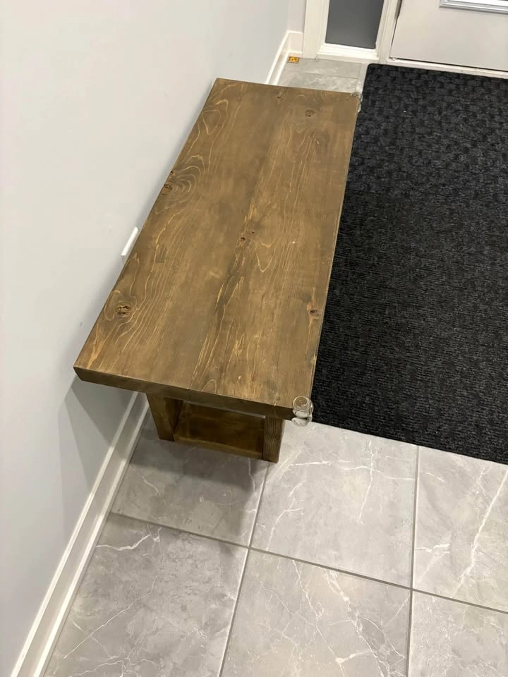 Handmade wooden custom bench - photo 4