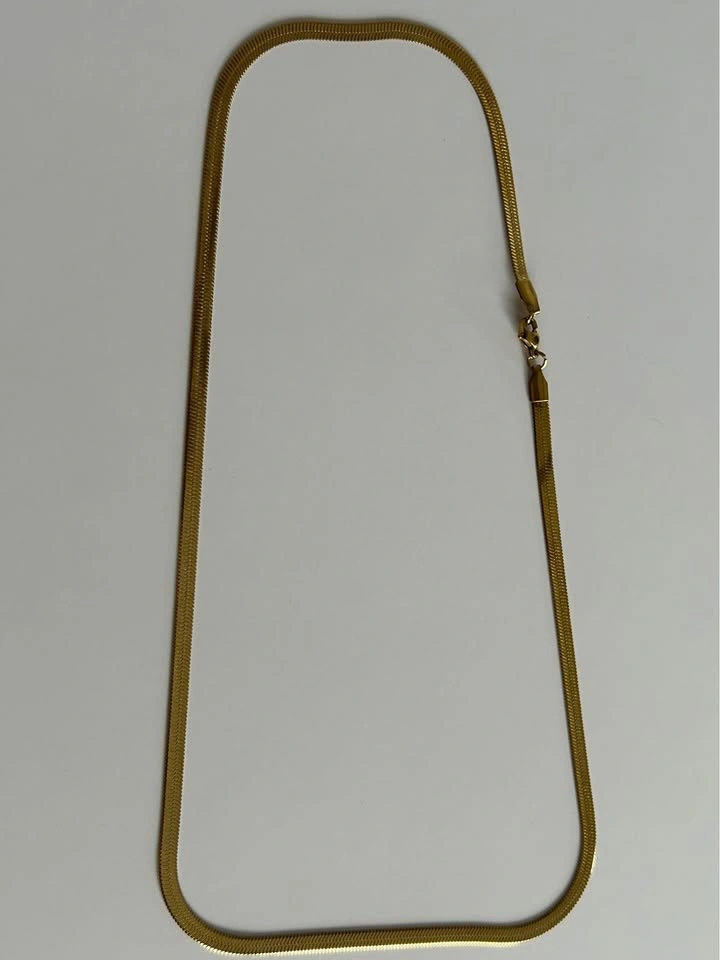 Gold Herringbone Chain Sleek & Smooth Shine - photo 2