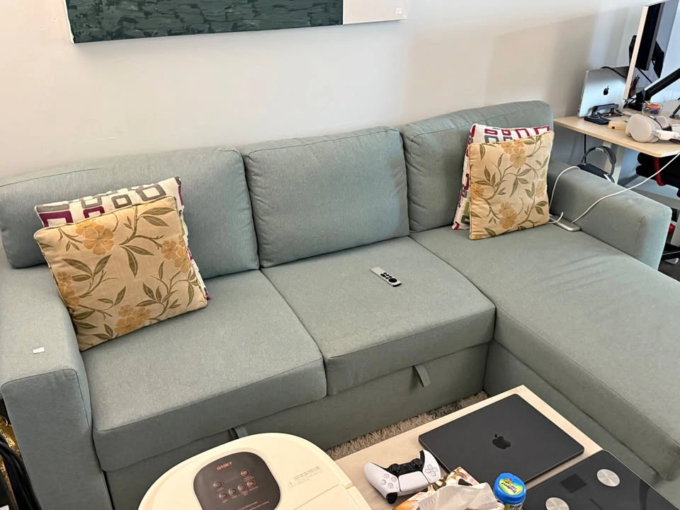 BÅRSLÖV 3-seat sofa-bed with chaise lounge