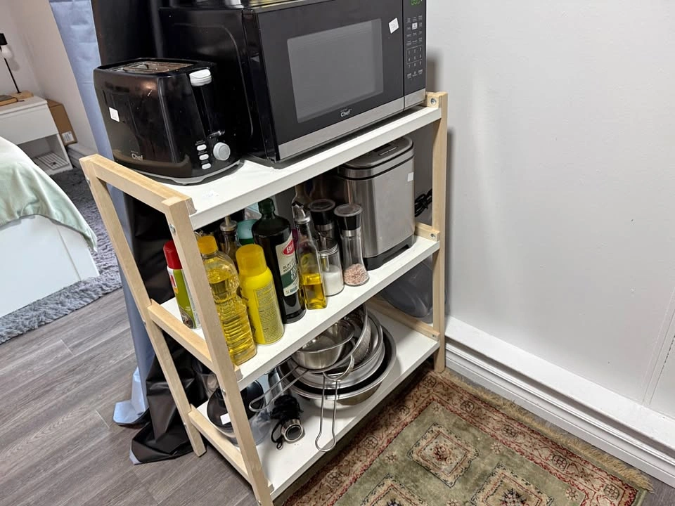 EKENABBEN Open shelf unit, aspen/white