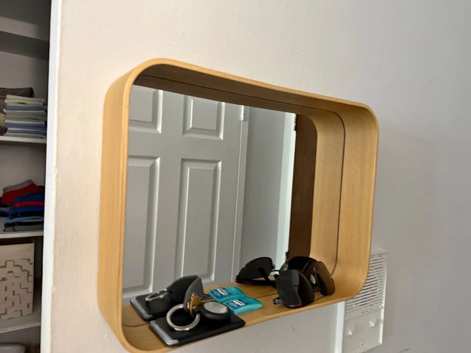 DVÄRGSYREN Mirror, oak veneer