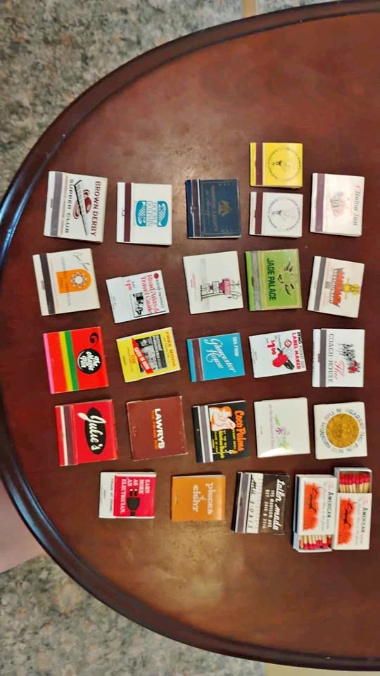 26 Vintage Hotel & Restaurant Matchbooks (1930s-1970s)