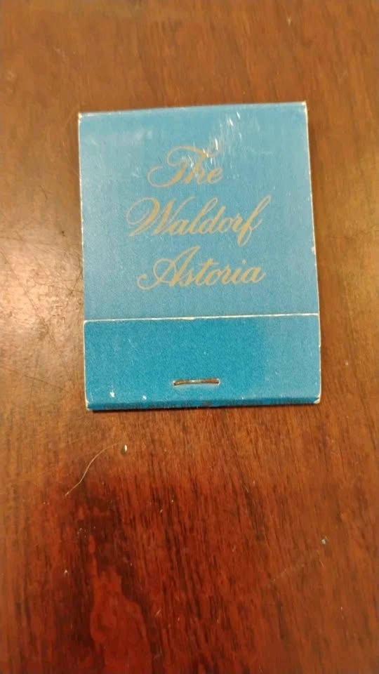 Vintage The Waldorf Astoria Matchbook