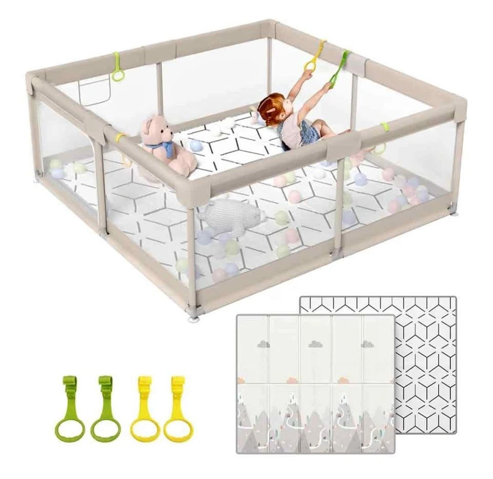 Large Baby Playpen with Mat