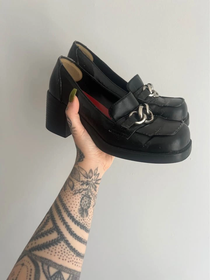 Vintage Square Toe Loafers Size 8 - photo 3