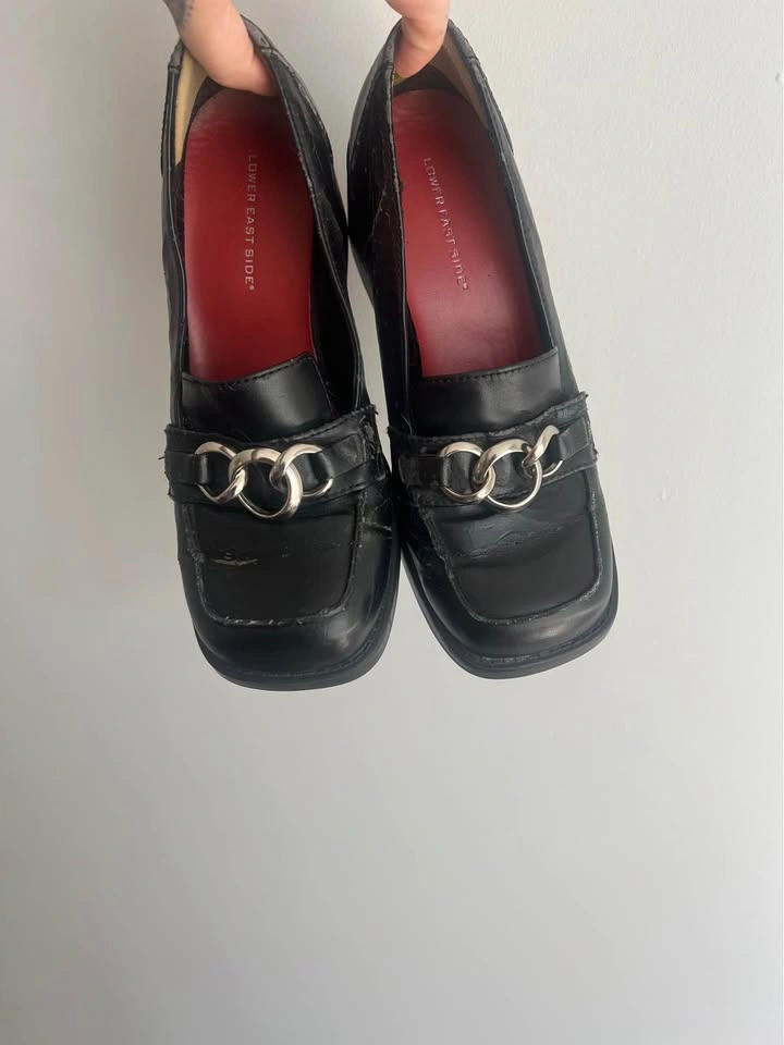 Vintage Square Toe Loafers Size 8 - photo 4