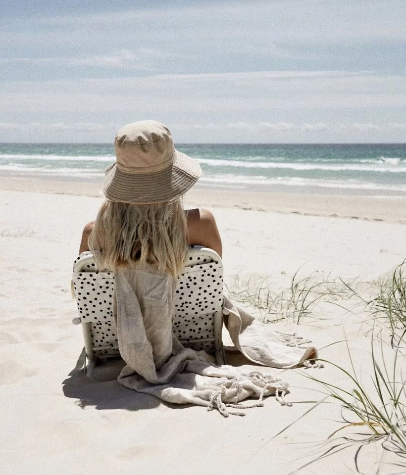 Orig $269 - NEW - Sunday Supply polka dot beach chair