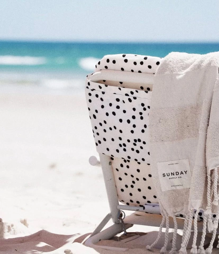 Orig $269 - NEW - Sunday Supply polka dot beach chair - photo 2