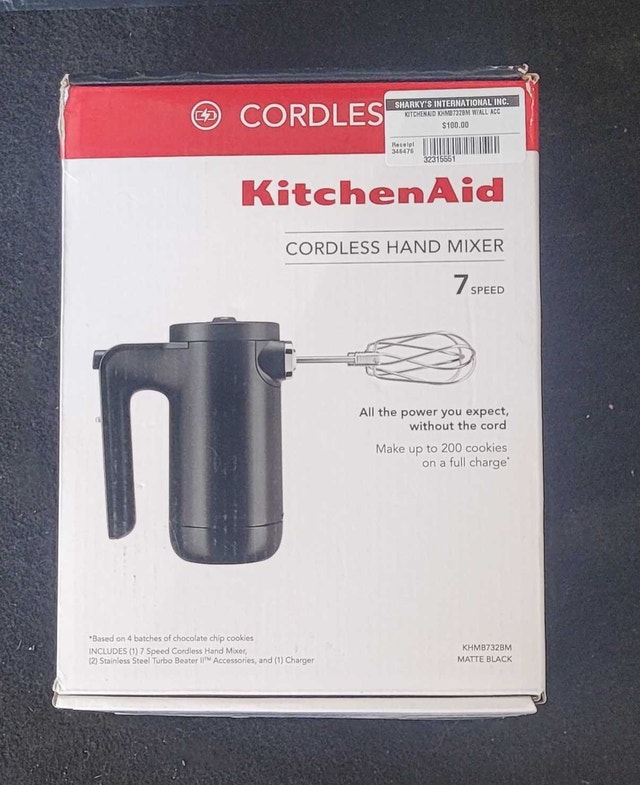 Kitchen Aid KHMB732BM Cordless Hand mixer