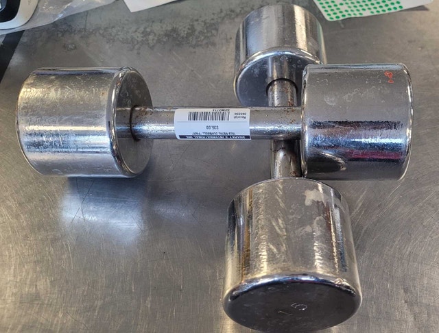 15lb Metal Dumbbells *Pair*