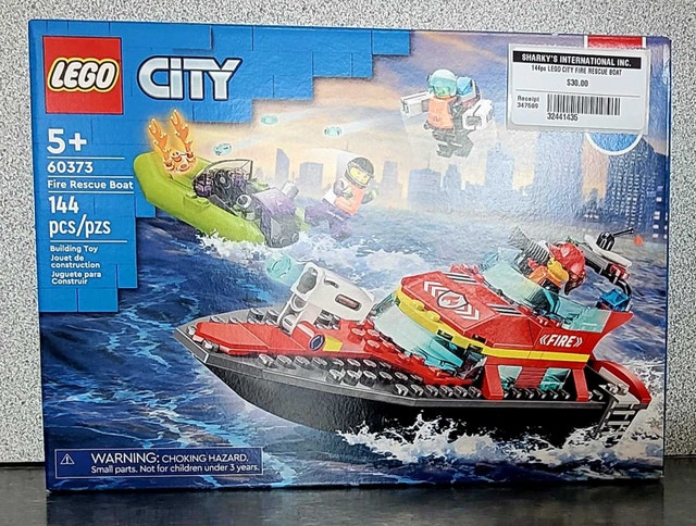 144PC Lego City Fire Rescue Boat (32441435)