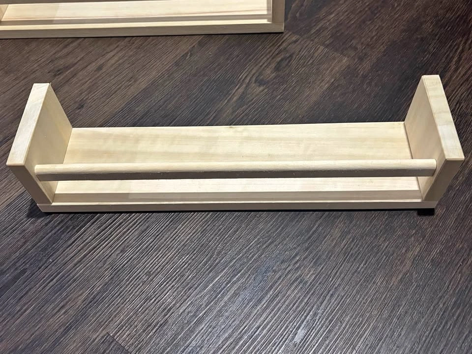 Wooden spice / book rack