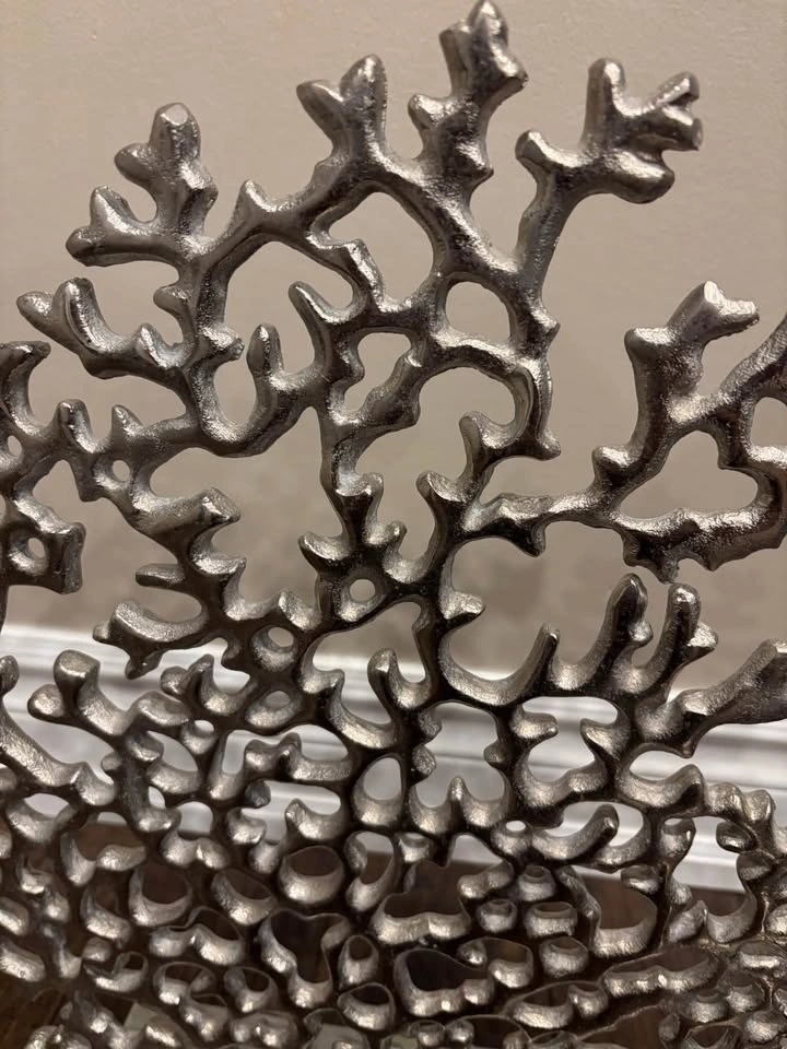 Silver Tree Decor Piece with Marble Base - photo 2