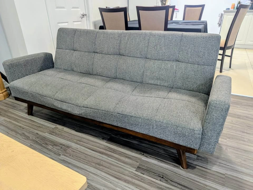 Moving Sale - Grey Sofa Bed & 2 Chairs - photo 2