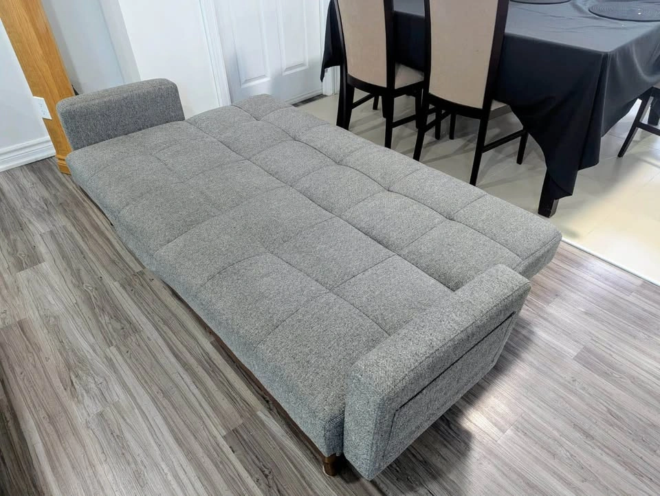 Moving Sale - Grey Sofa Bed & 2 Chairs - photo 3