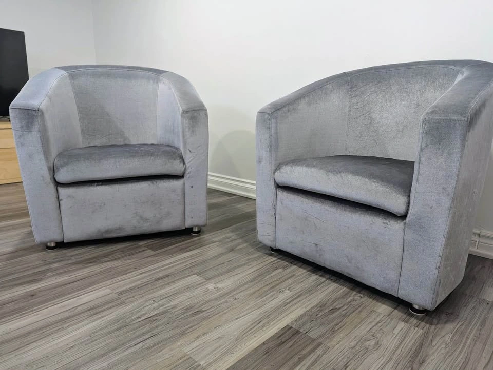 Moving Sale - Grey Sofa Bed & 2 Chairs - photo 5