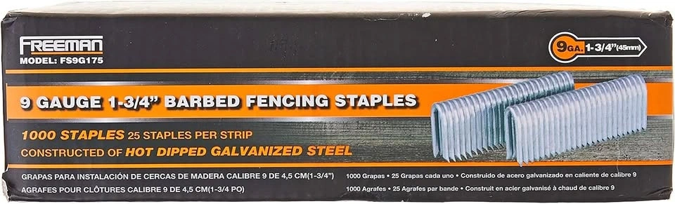 Freeman 9-Gauge 1-3/4" Fencing Staples (1000 Count)