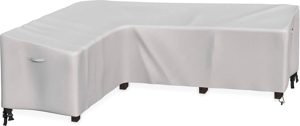 L-Shaped Patio Sofa Cover for 4 Seater Sectional (Left-Facing)