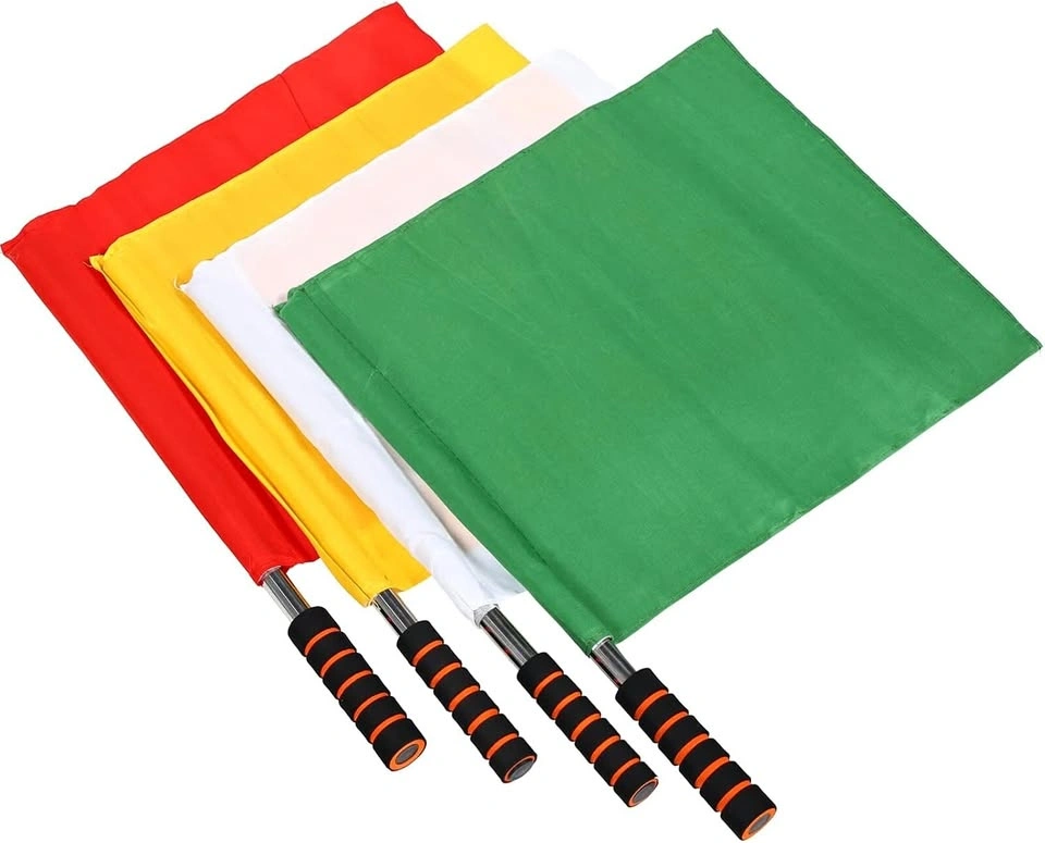 4pcs Referee Hand Flags - Match Signal Flags