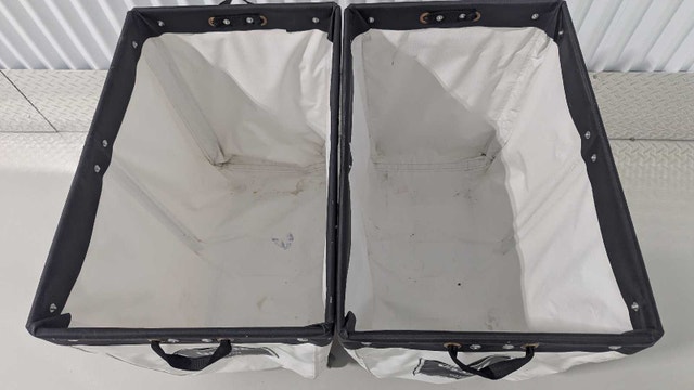2pc Narrow Vinyl Basket Truck Cart Dolly - 4 Bushel Uline - photo 2