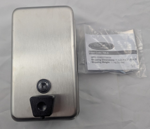 Frost Wall Mount Manual Vertical Liquid Soap Dispenser 708A