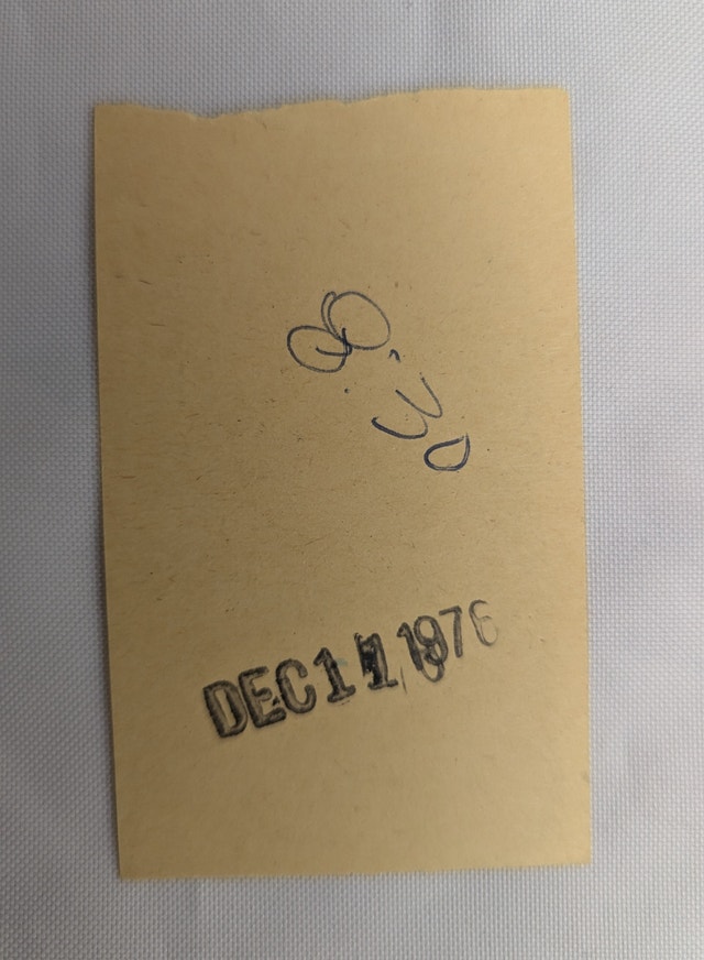 Walt Disney World Vintage Moonlight Cruise 1976 Ticket Stub - photo 2