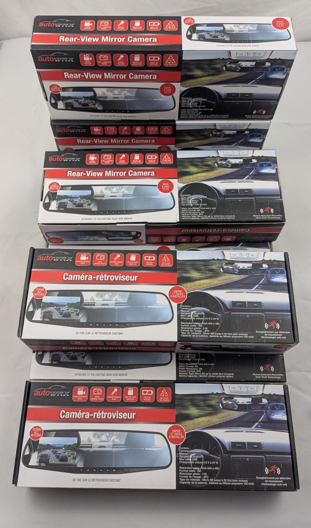 Bulk 8pc Rear-view Mirror Dash Cam Blackbox DVR Recorder