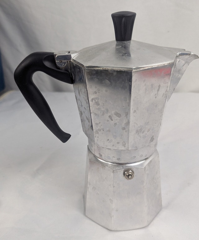 Vintage Bialetti Moka Express Stovetop Espresso Coffee Pot 10"