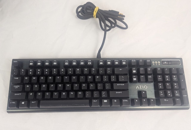 AZIO MGK1-RGB Backlit Mechanical Gaming Keyboard USB