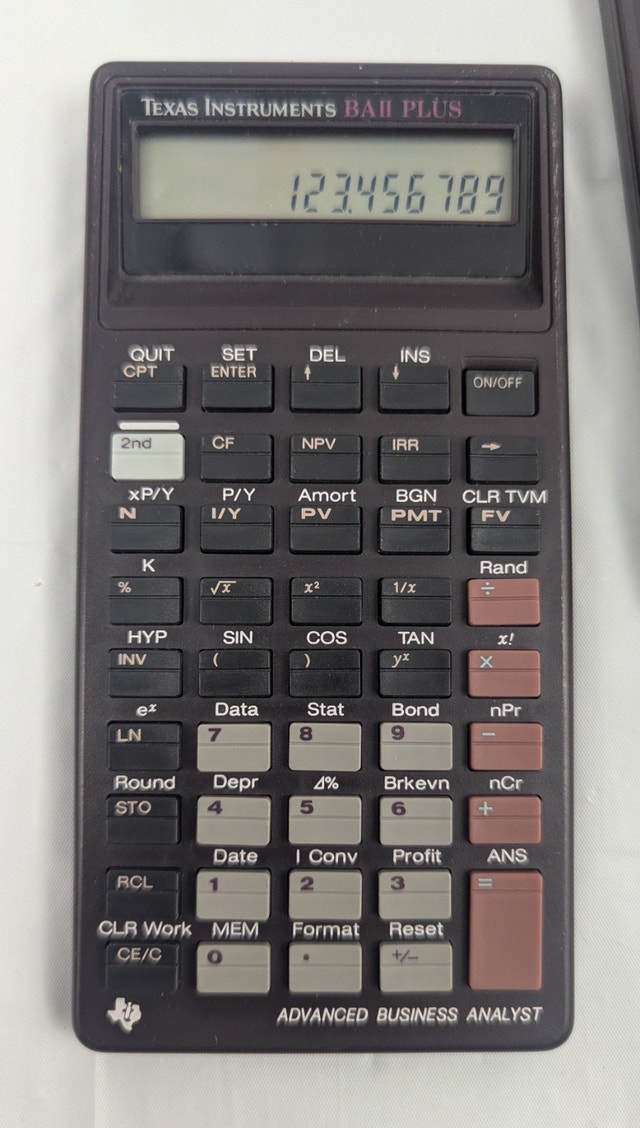 Texas Instruments BAII Plus Advanced Business Analyst Calculator - photo 2
